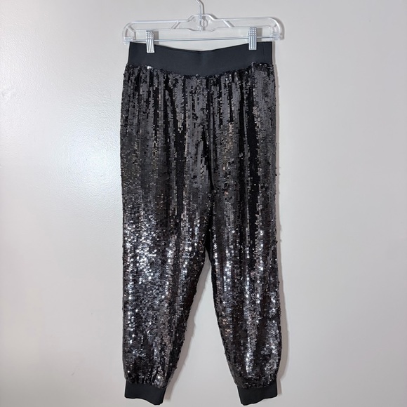 Alice + Olivia Pants - NWOT Alice + Olivia Black Sequin Pants Size 2